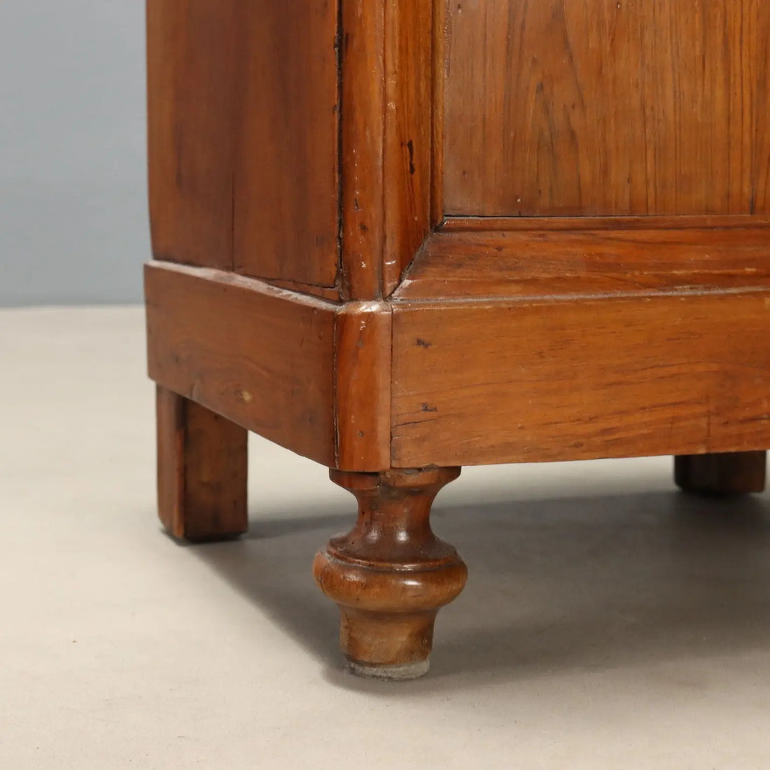 Antique Nightstand Louis Philippe Walnut Drawer Italy XIX Century