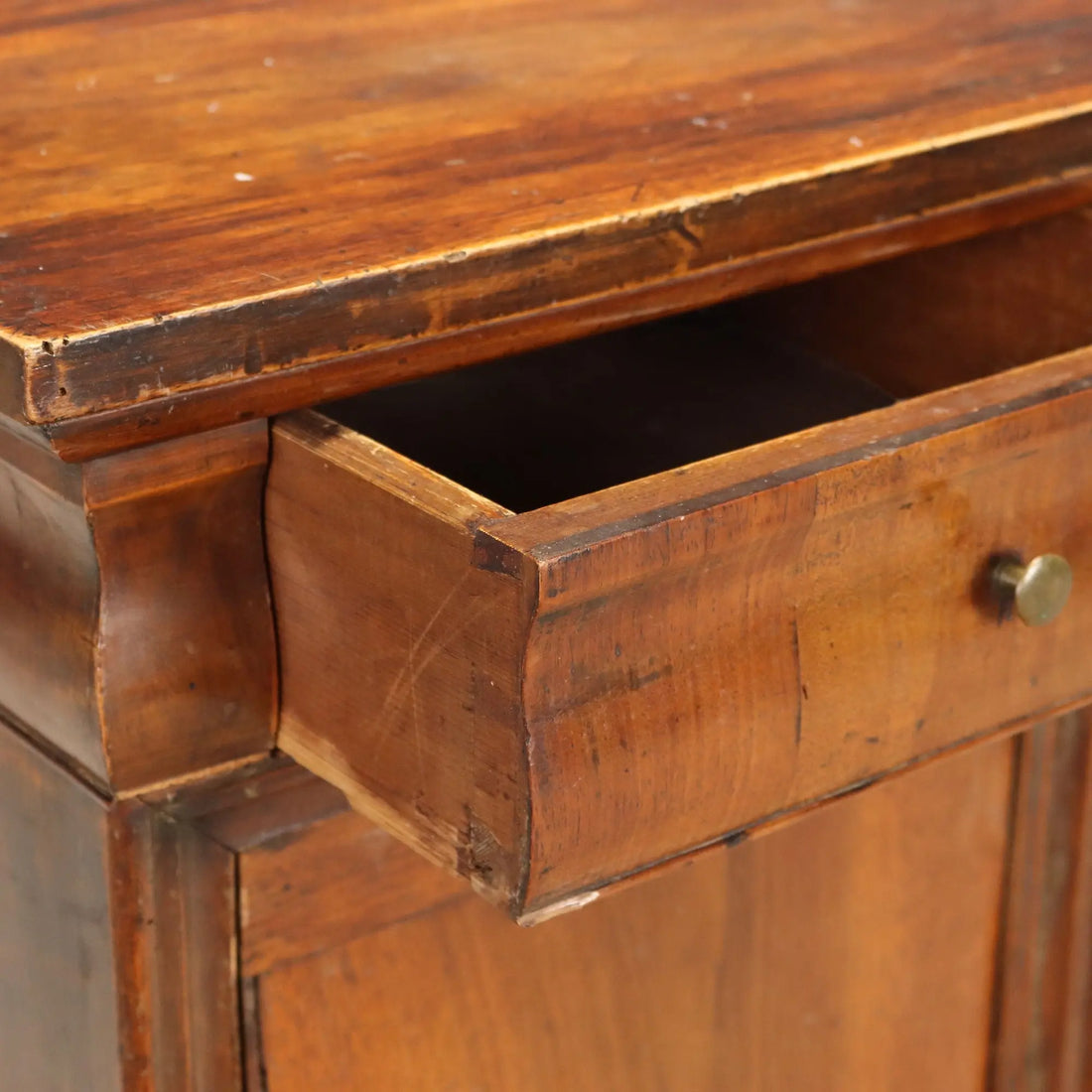Antique Bedside Tables Louis Philippe Walnut Fir Italy XIX Century