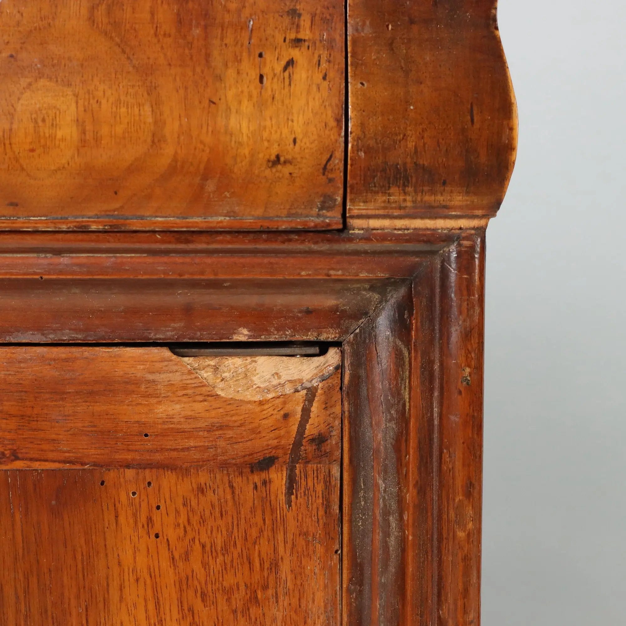Antique Bedside Tables Louis Philippe Walnut Fir Italy XIX Century