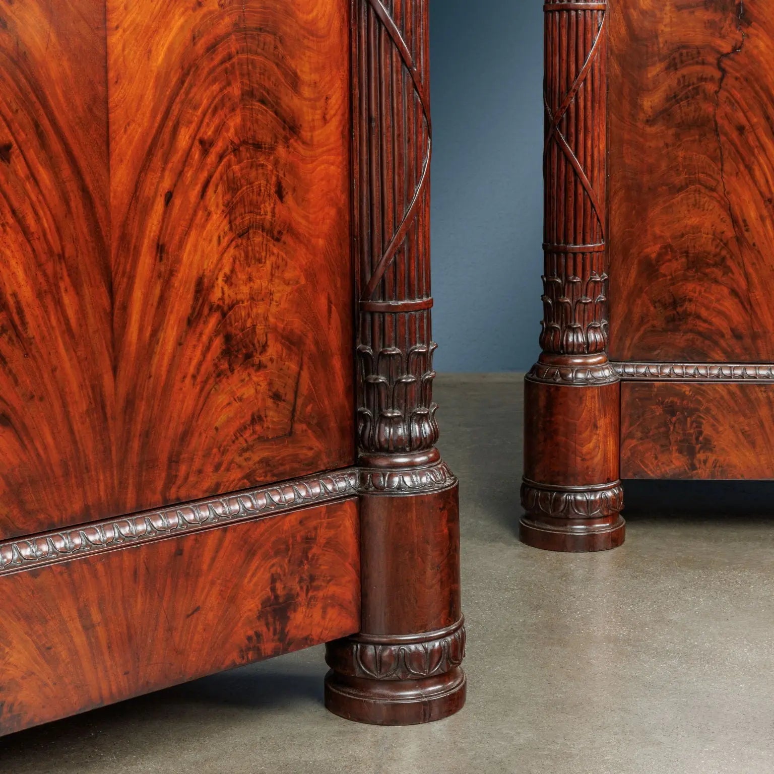 Antique Cupboards Restoration Chestnut Mahogany Marble XIX Century - Lucca, Second Decade of the XIX Century | Antiques  Cupboards