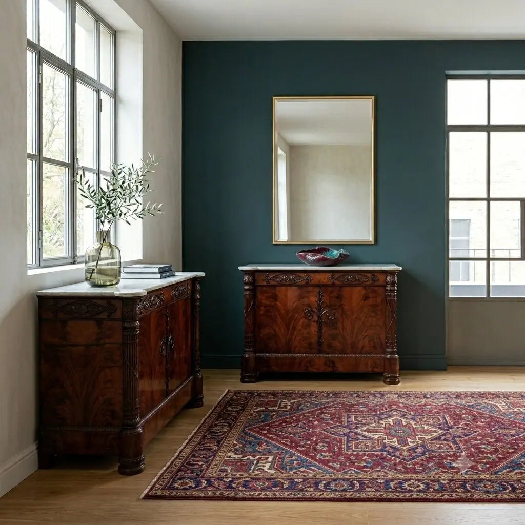 Antique Cupboards Restoration Chestnut Mahogany Marble XIX Century - Lucca, Second Decade of the XIX Century | Antiques  Cupboards