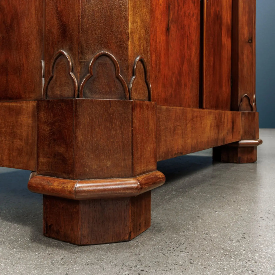 Antique Piedmontese Cabinet Wood Italy XIX Century