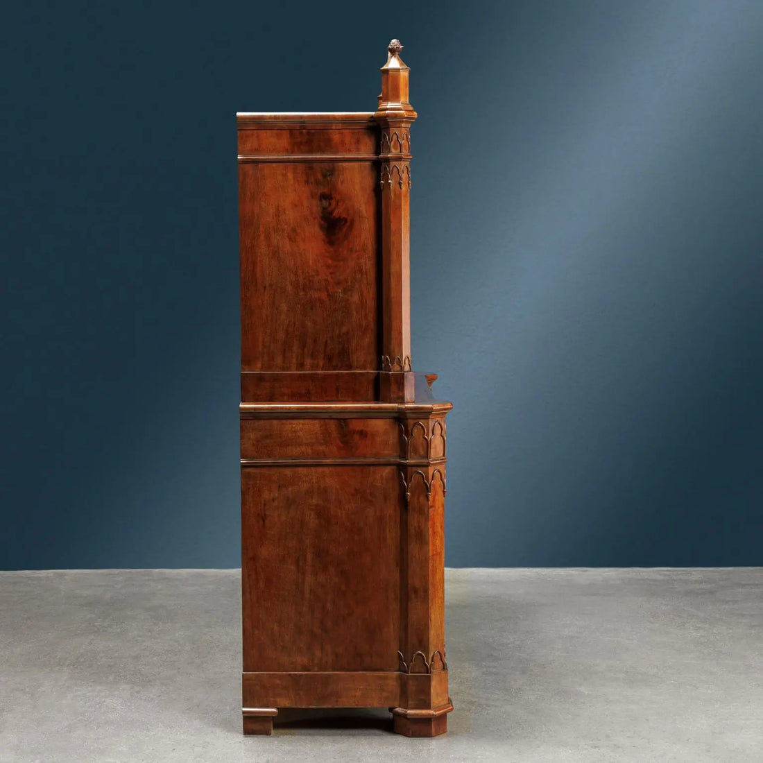 Antique Piedmontese Cabinet Wood Italy XIX Century