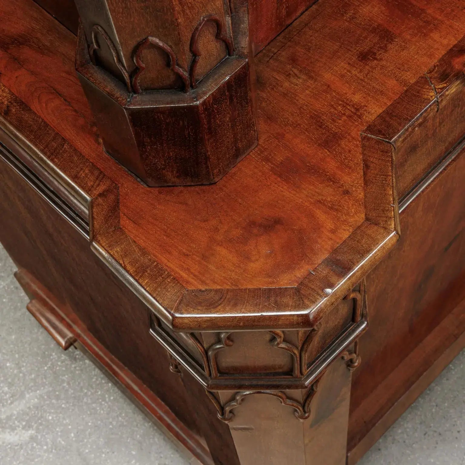Antique Piedmontese Cabinet Wood Italy XIX Century