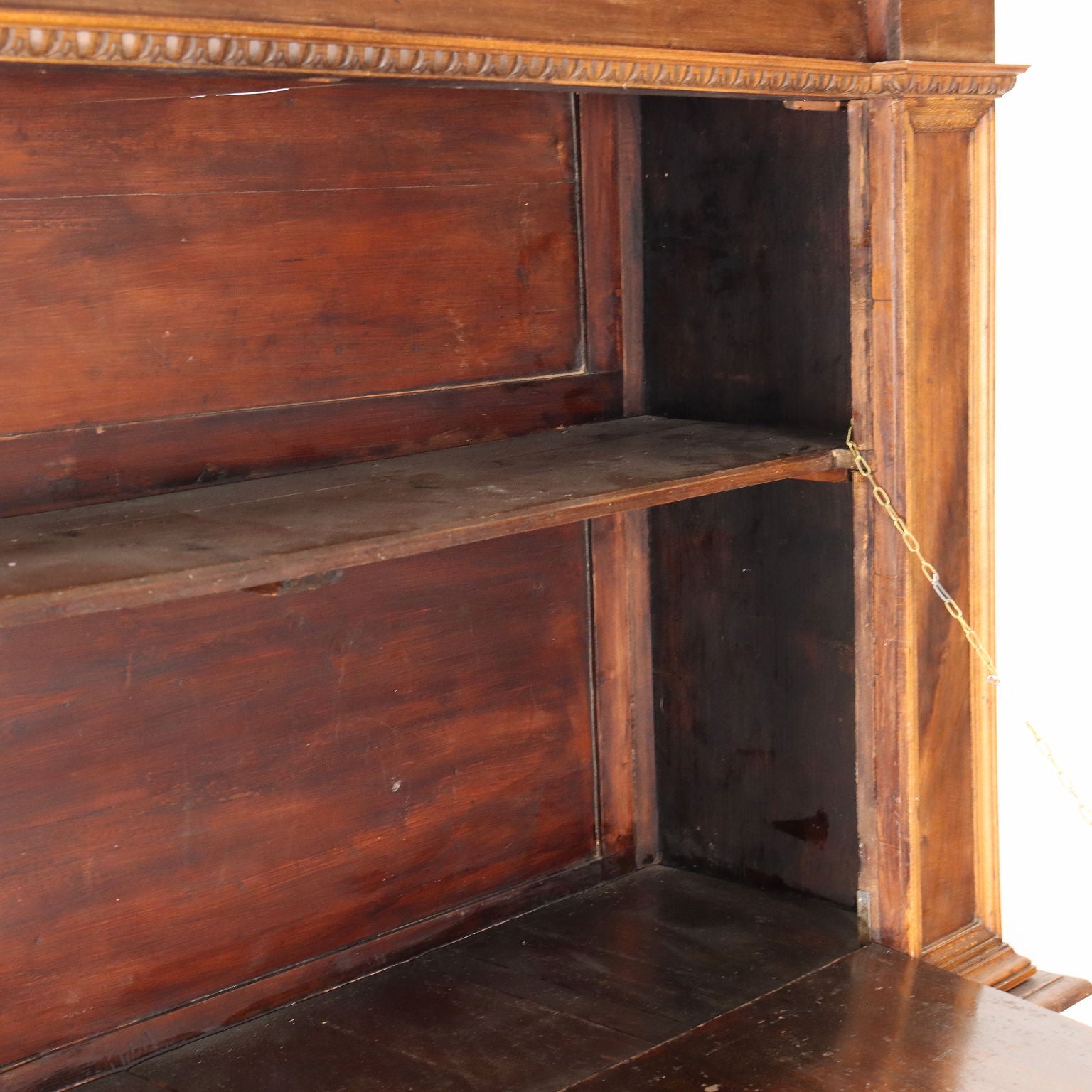 Ancient Neo-Renaissance Cupboard Italy '900 Walnut Flap Painted Olive - Italy, Early XX Century | Antiques  Cupboards