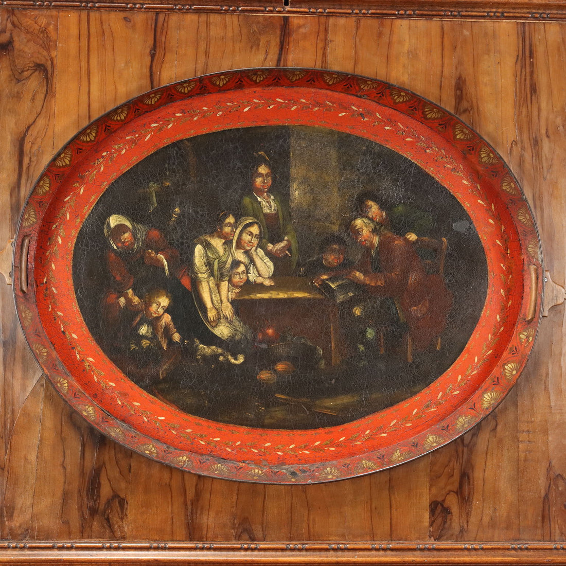 Ancient Neo-Renaissance Cupboard Italy '900 Walnut Flap Painted Olive - Italy, Early XX Century | Antiques  Cupboards