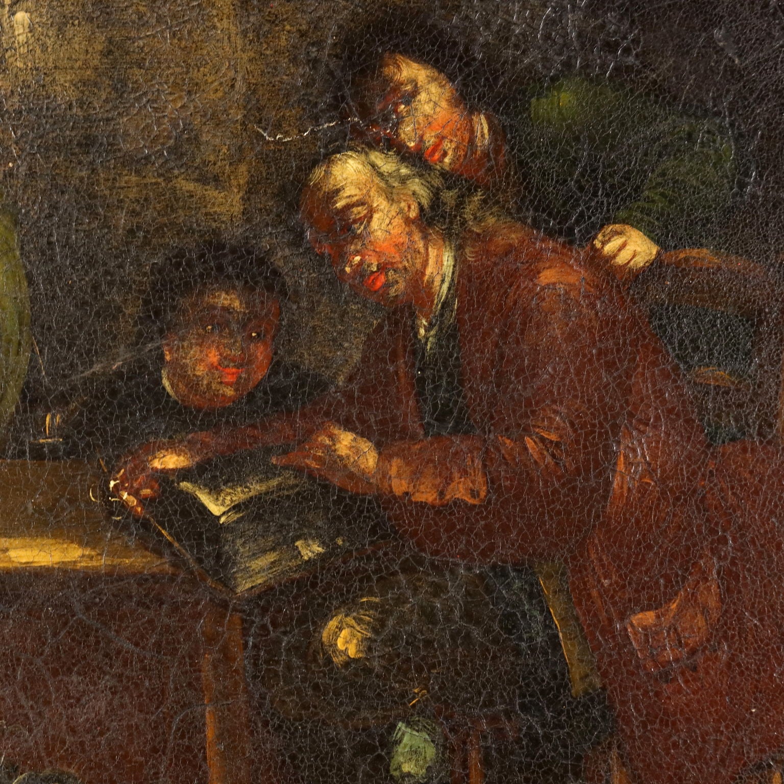 Ancient Neo-Renaissance Cupboard Italy '900 Walnut Flap Painted Olive - Italy, Early XX Century | Antiques  Cupboards