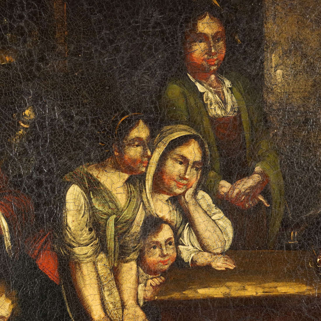 Ancient Neo-Renaissance Cupboard Italy '900 Walnut Flap Painted Olive - Italy, Early XX Century | Antiques  Cupboards