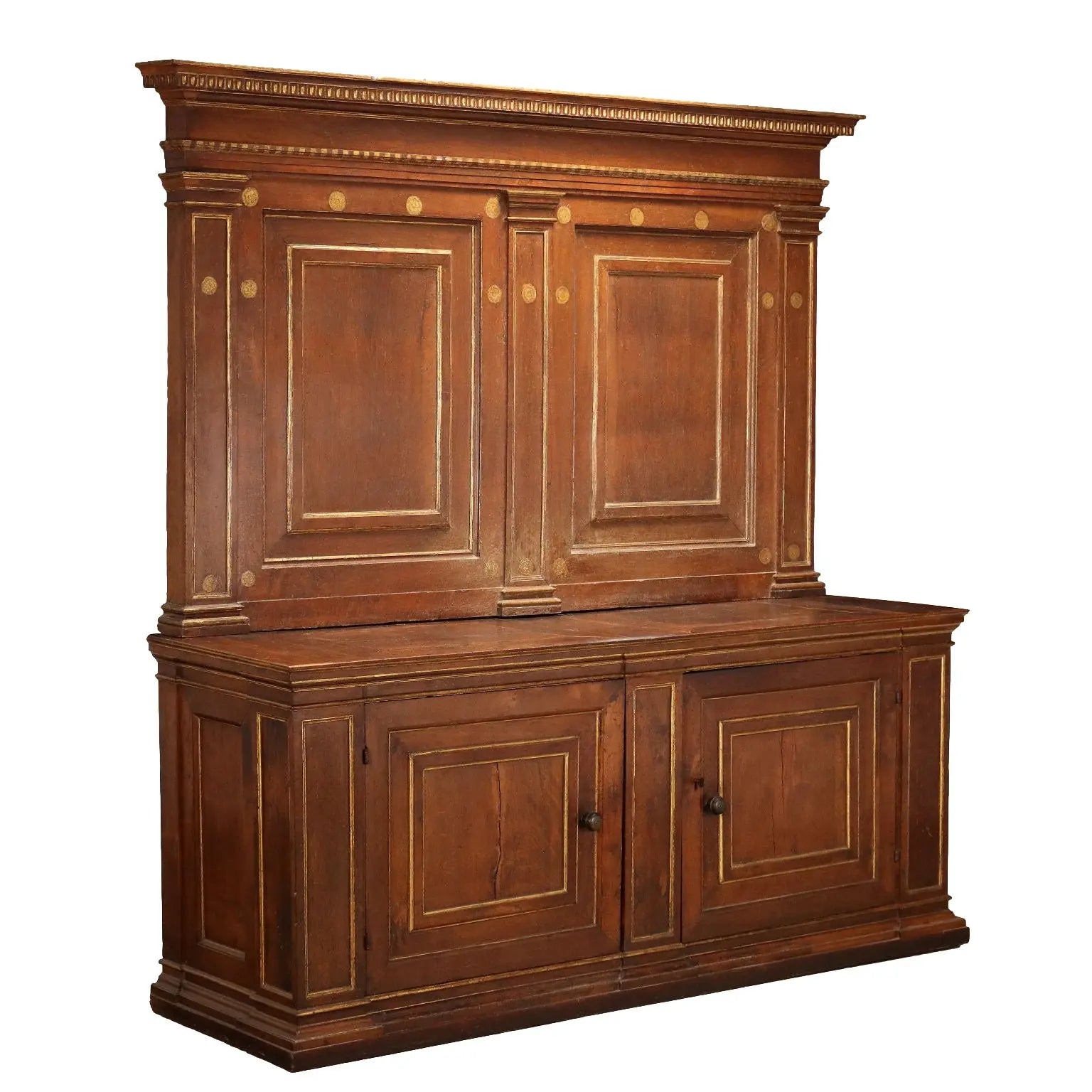 Sideboard with Superstructure in Alder - Italy, 17th Century