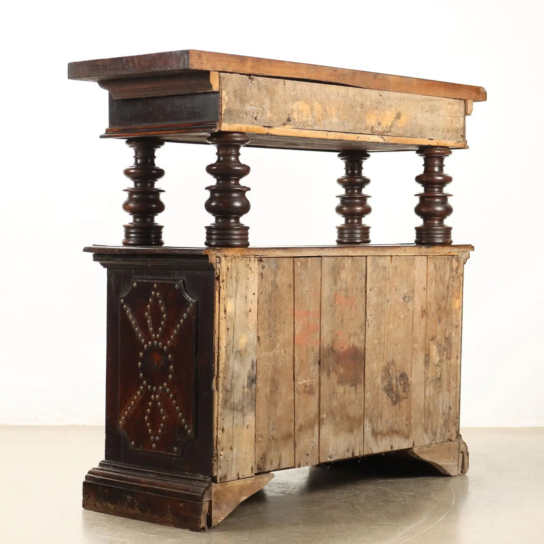 Antique Cupboard with Upper Part Baroque Style Walnut '900 - Early, XX Century | Antiques | Cupboards