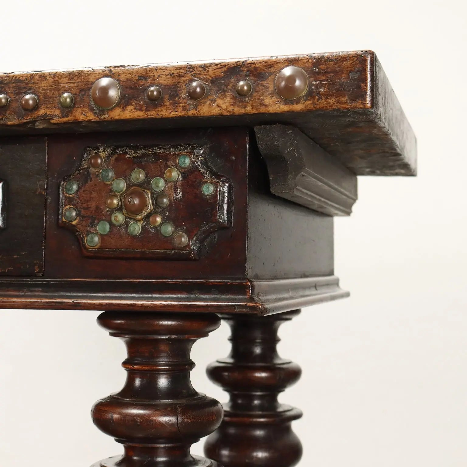 Antique Cupboard with Upper Part Baroque Style Walnut '900 - Early, XX Century | Antiques | Cupboards