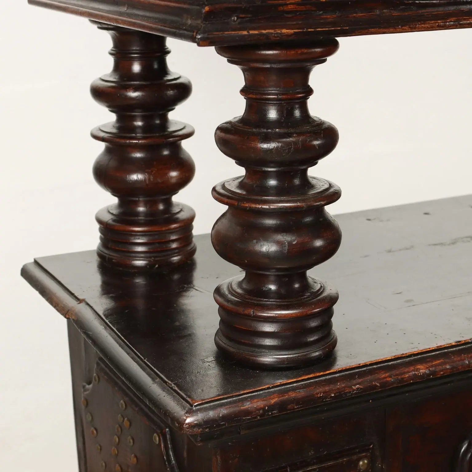 Antique Cupboard with Upper Part Baroque Style Walnut '900 - Early, XX Century | Antiques | Cupboards