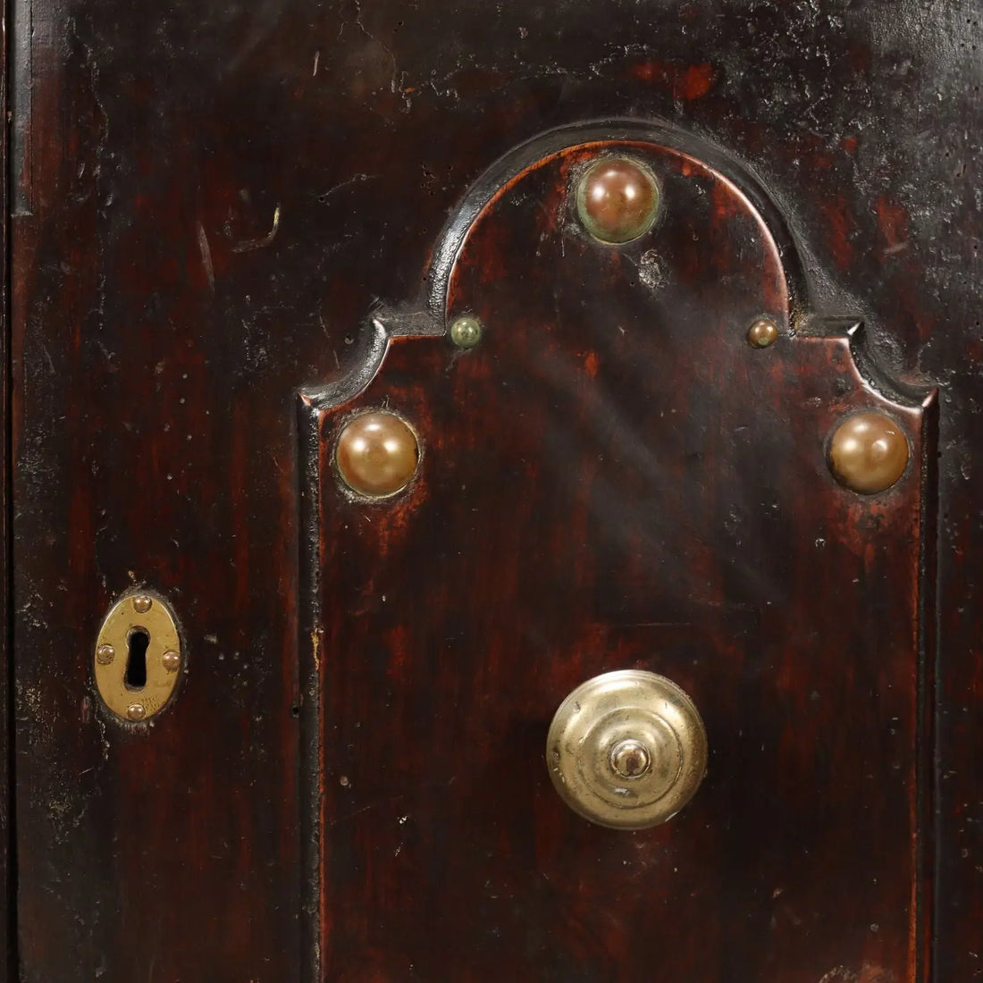 Baroque-Style Walnut and Metal Sideboard