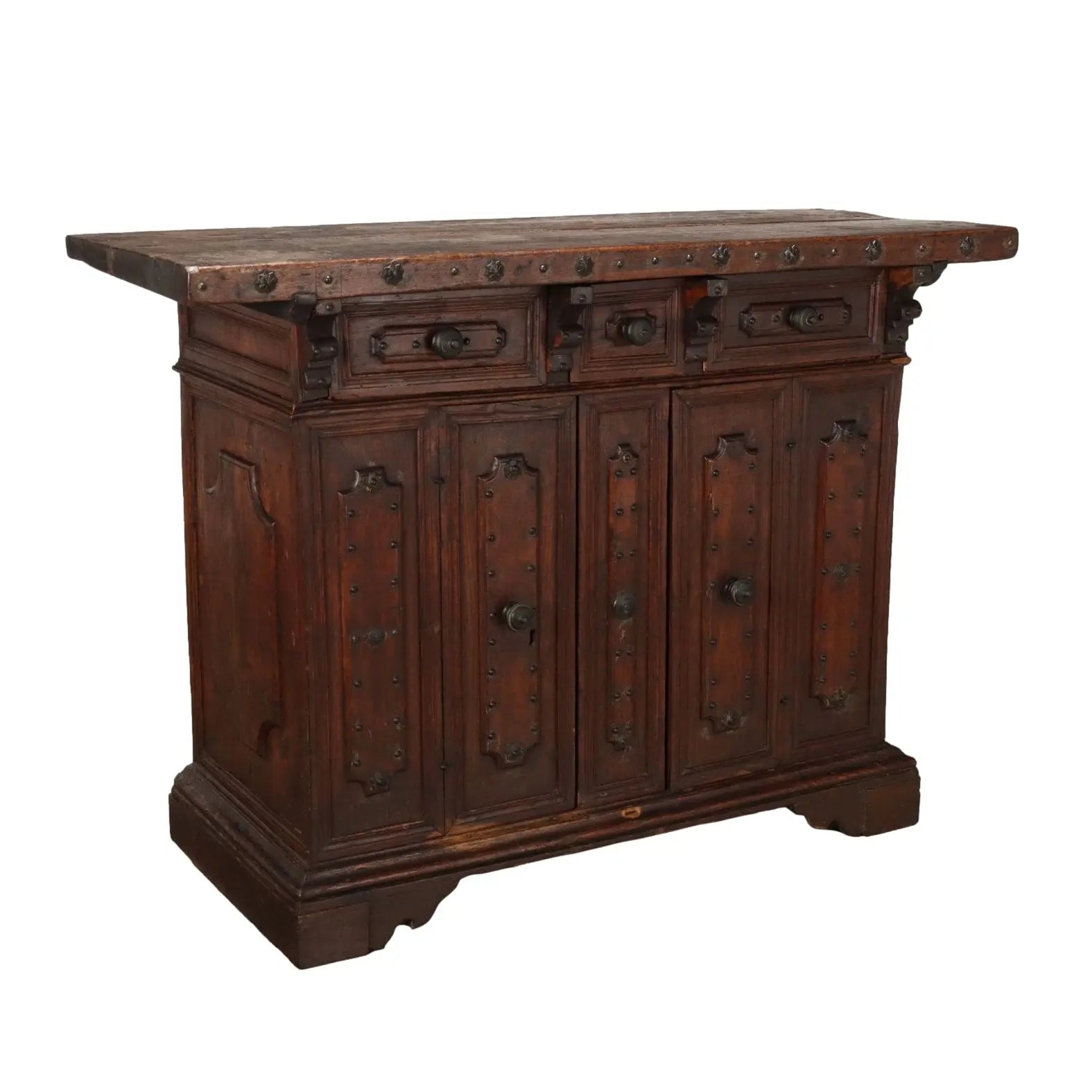 Emilian Baroque Sideboard in Elm - Early 18th Century