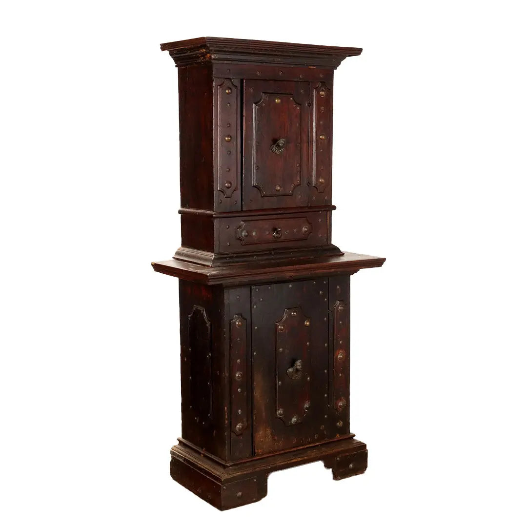 Neobaroque Walnut Sideboard with Cabinet - 19th Century