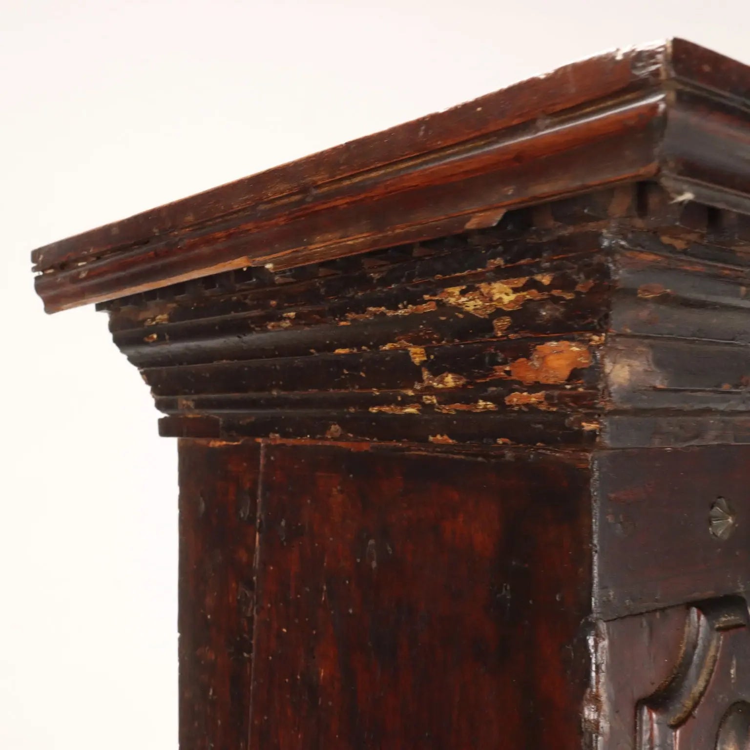 Neobaroque Walnut Sideboard with Cabinet - 19th Century