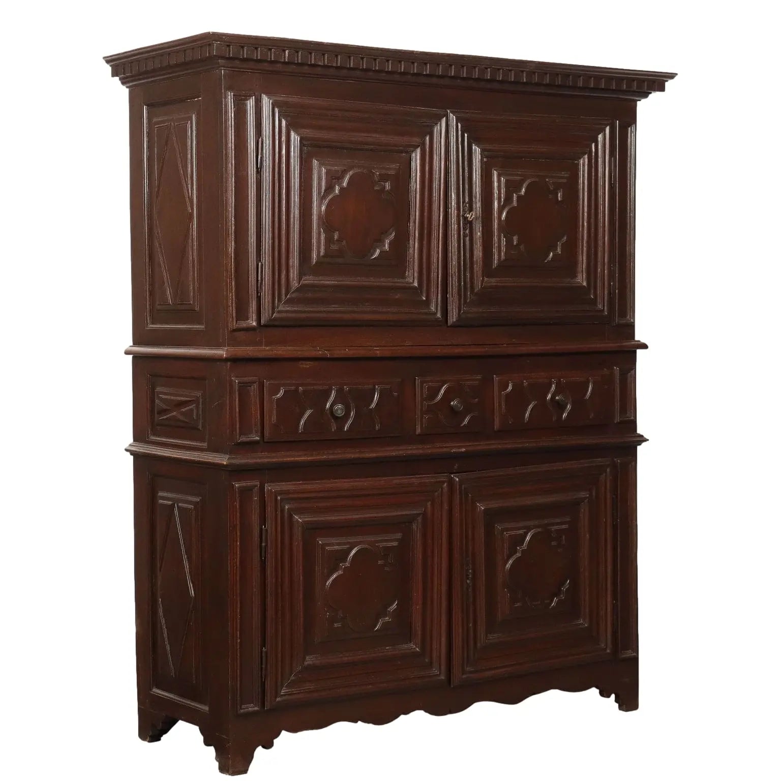 Antique Baroque Cupboard Walnut Italy XVIII Century - Piedmont, Early XVIII Century | Antiques | Cupboards