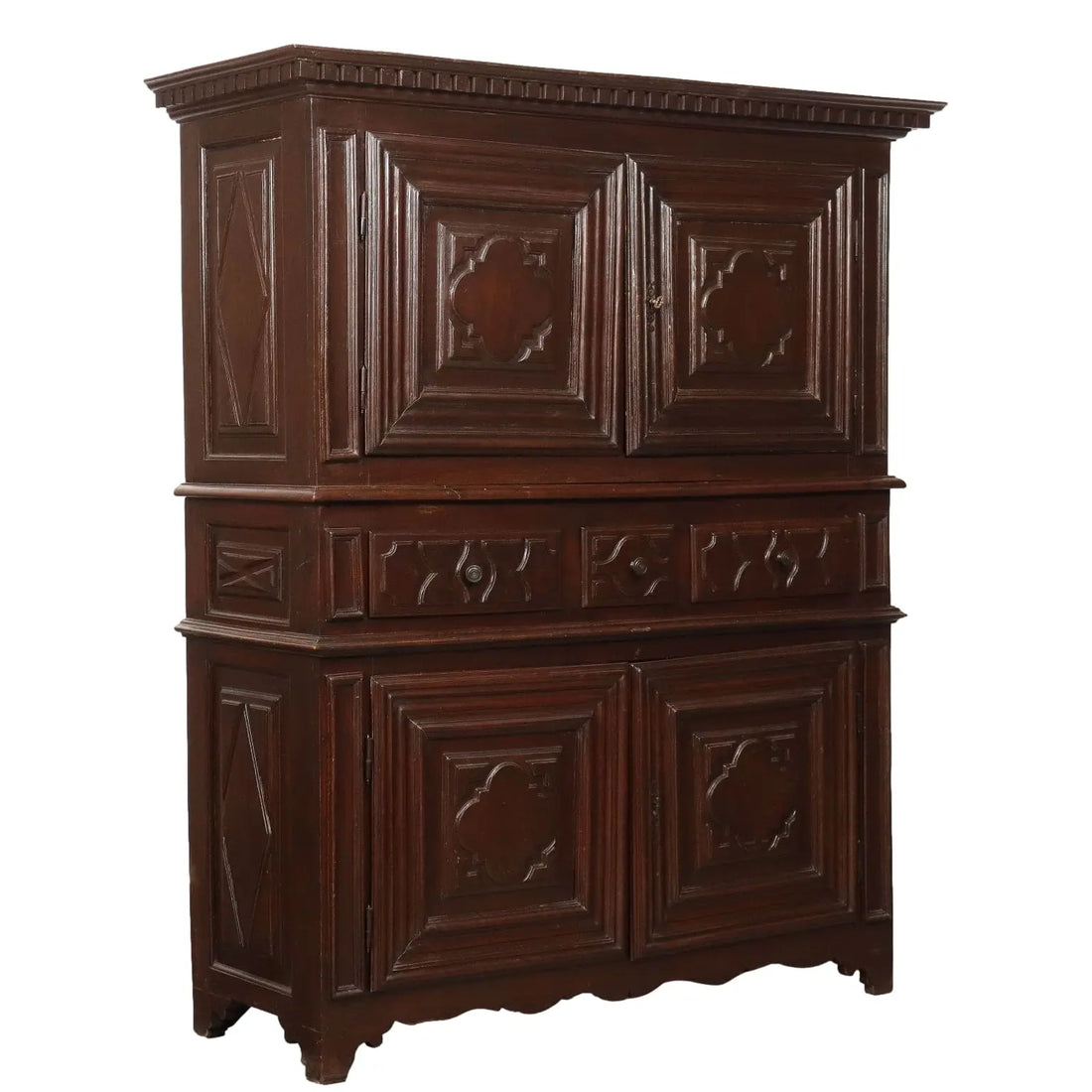 Antique Baroque Cupboard Walnut Italy XVIII Century - Piedmont, Early XVIII Century | Antiques | Cupboards