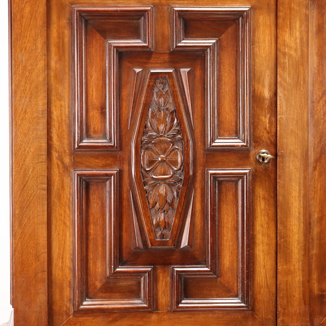 Antique Cupboard with Double Top Mahogany Italy XX Century - Italy, XX Century | Antiques  Cupboards