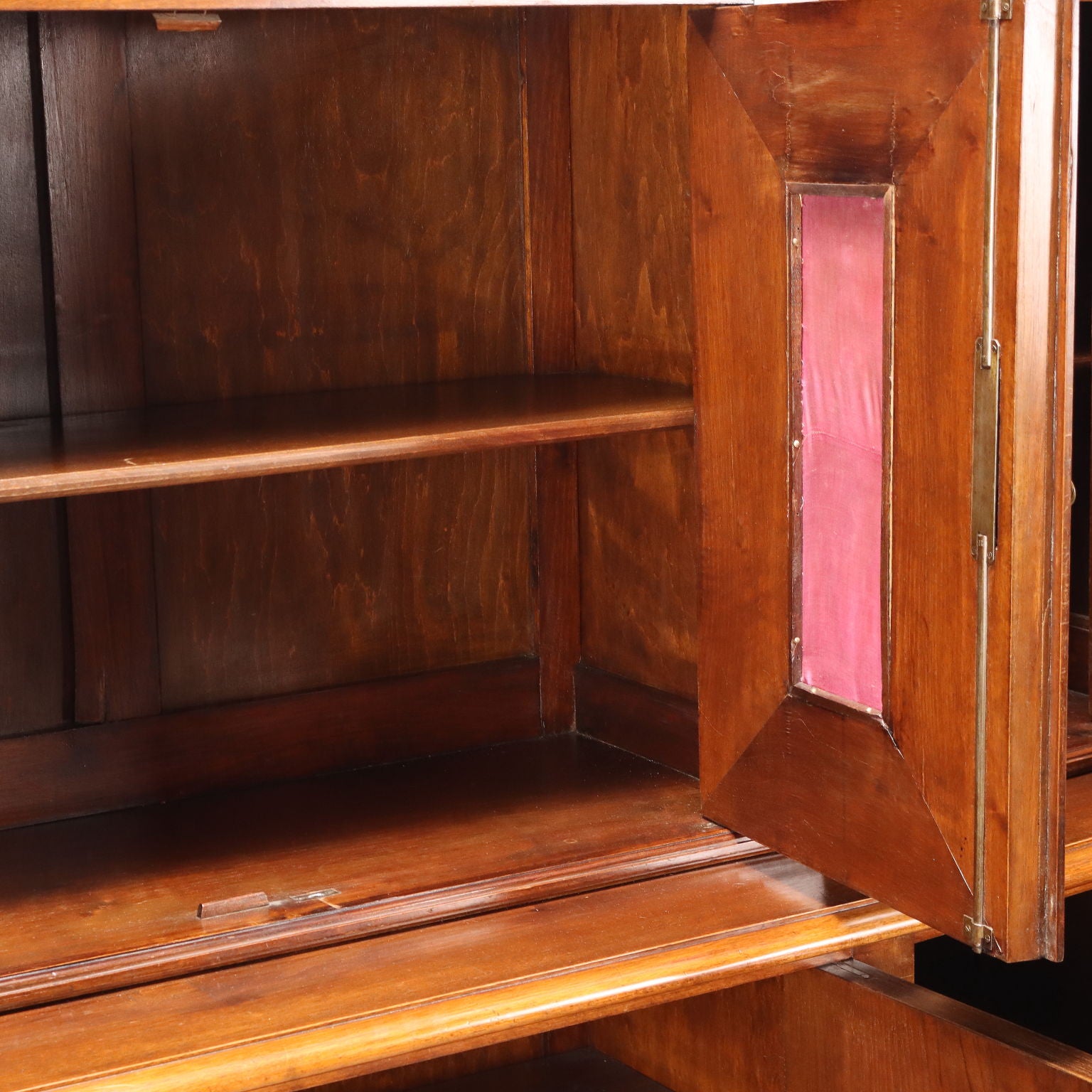 Antique Cupboard with Double Top Mahogany Italy XX Century - Italy, XX Century | Antiques  Cupboards