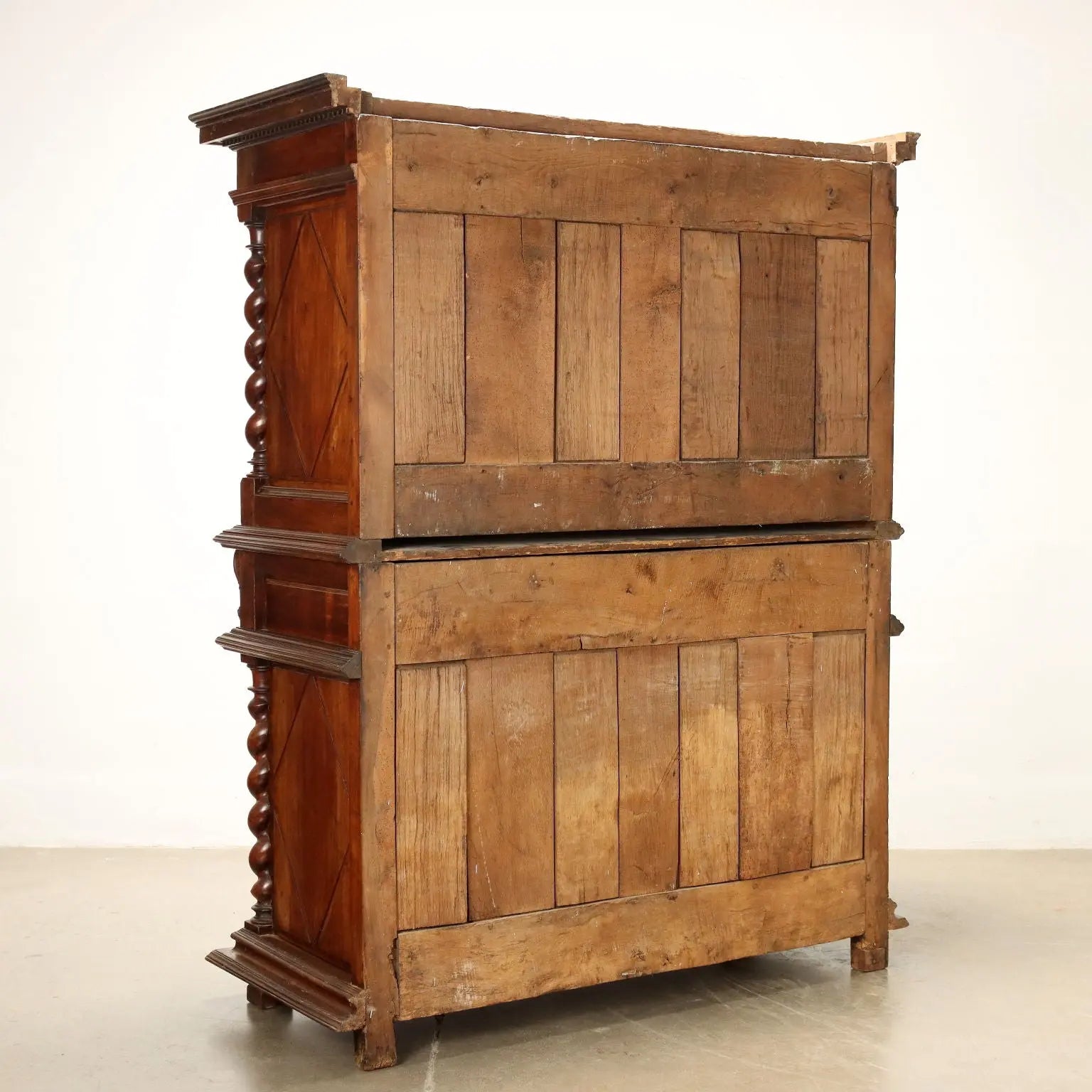 Antique Cupboard Walnut Double Top Provence XVIII Century - Provence, Late 18th-Early 19th Century | Antiques | Cupboards