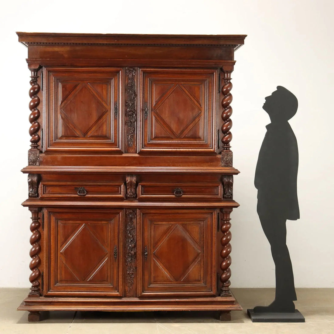 Antique Cupboard Walnut Double Top Provence XVIII Century - Provence, Late 18th-Early 19th Century | Antiques | Cupboards