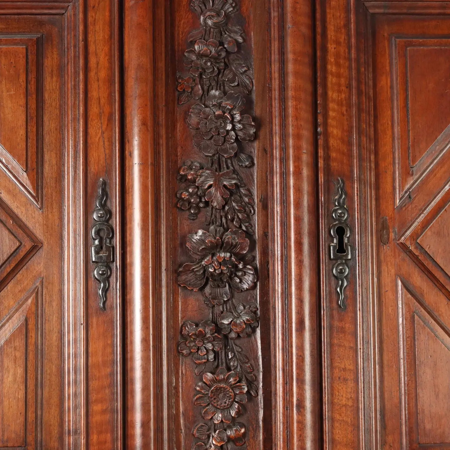 Antique Cupboard Walnut Double Top Provence XVIII Century - Provence, Late 18th-Early 19th Century | Antiques | Cupboards