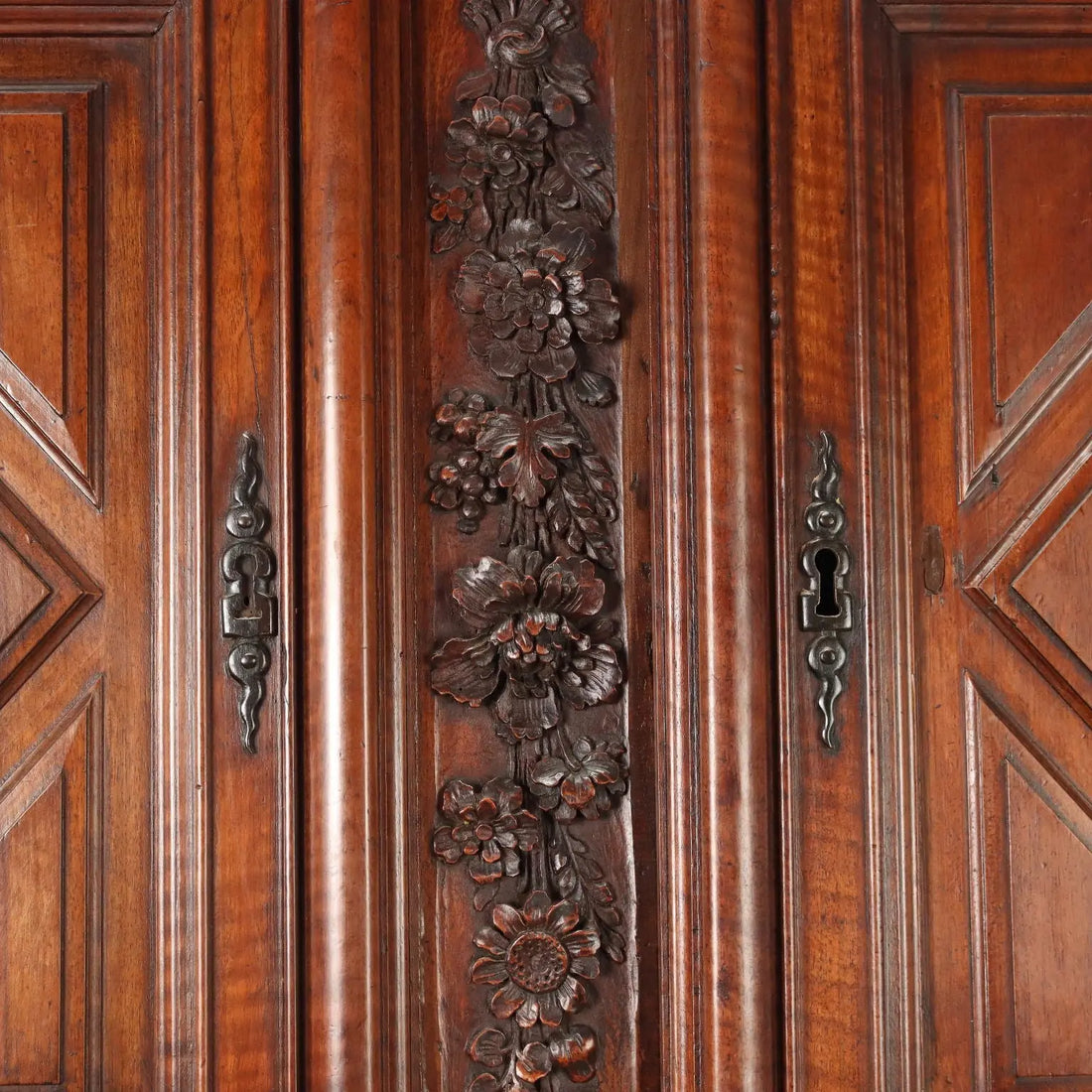 Antique Cupboard Walnut Double Top Provence XVIII Century - Provence, Late 18th-Early 19th Century | Antiques | Cupboards