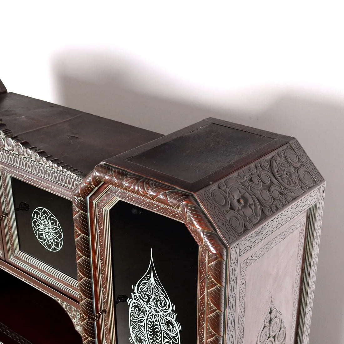 Antique Living Room Cabinet Ethnic Rino Galbiati XX Century - Italy, Mid XX Century | Antiques | Cupboards