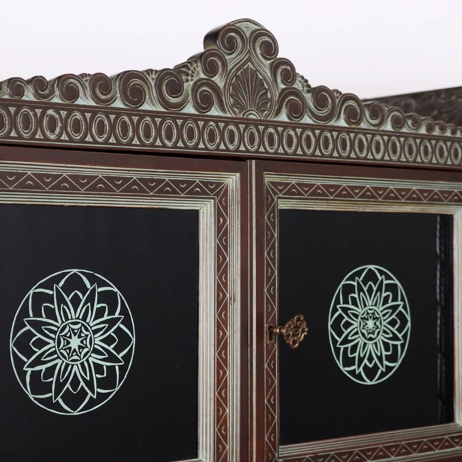 Antique Living Room Cabinet Ethnic Rino Galbiati XX Century - Italy, Mid XX Century | Antiques | Cupboards