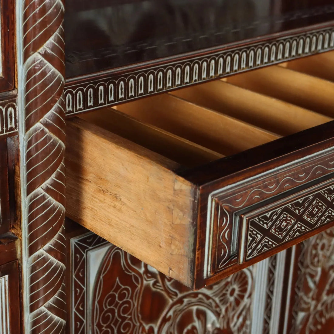 Antique Living Room Cabinet Ethnic Rino Galbiati XX Century - Italy, Mid XX Century | Antiques | Cupboards