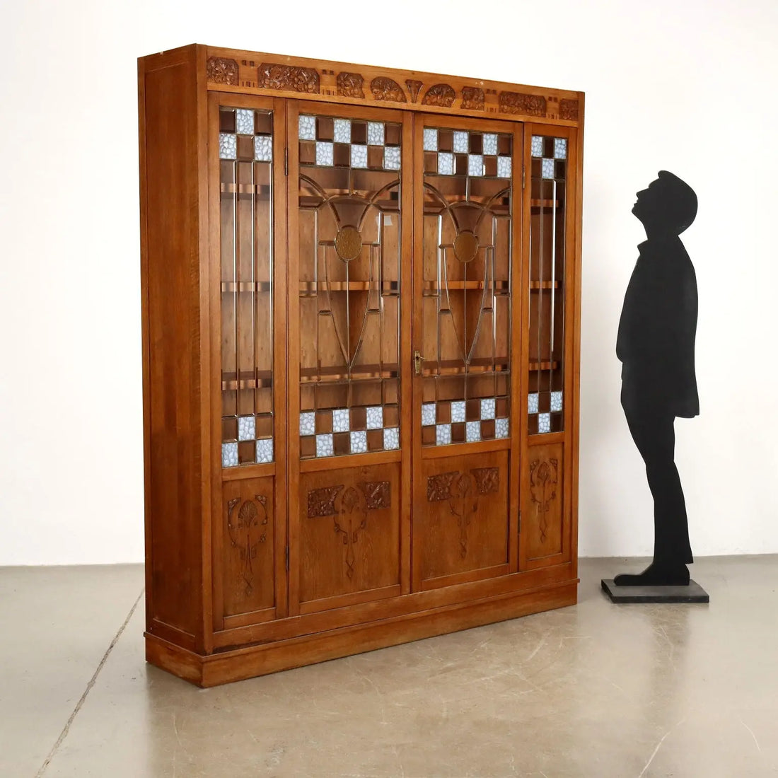 Antique Cupboard Art Nouveau Oak Italy Early XX Century - Italy, Early XX Century | Antiques | Cupboards