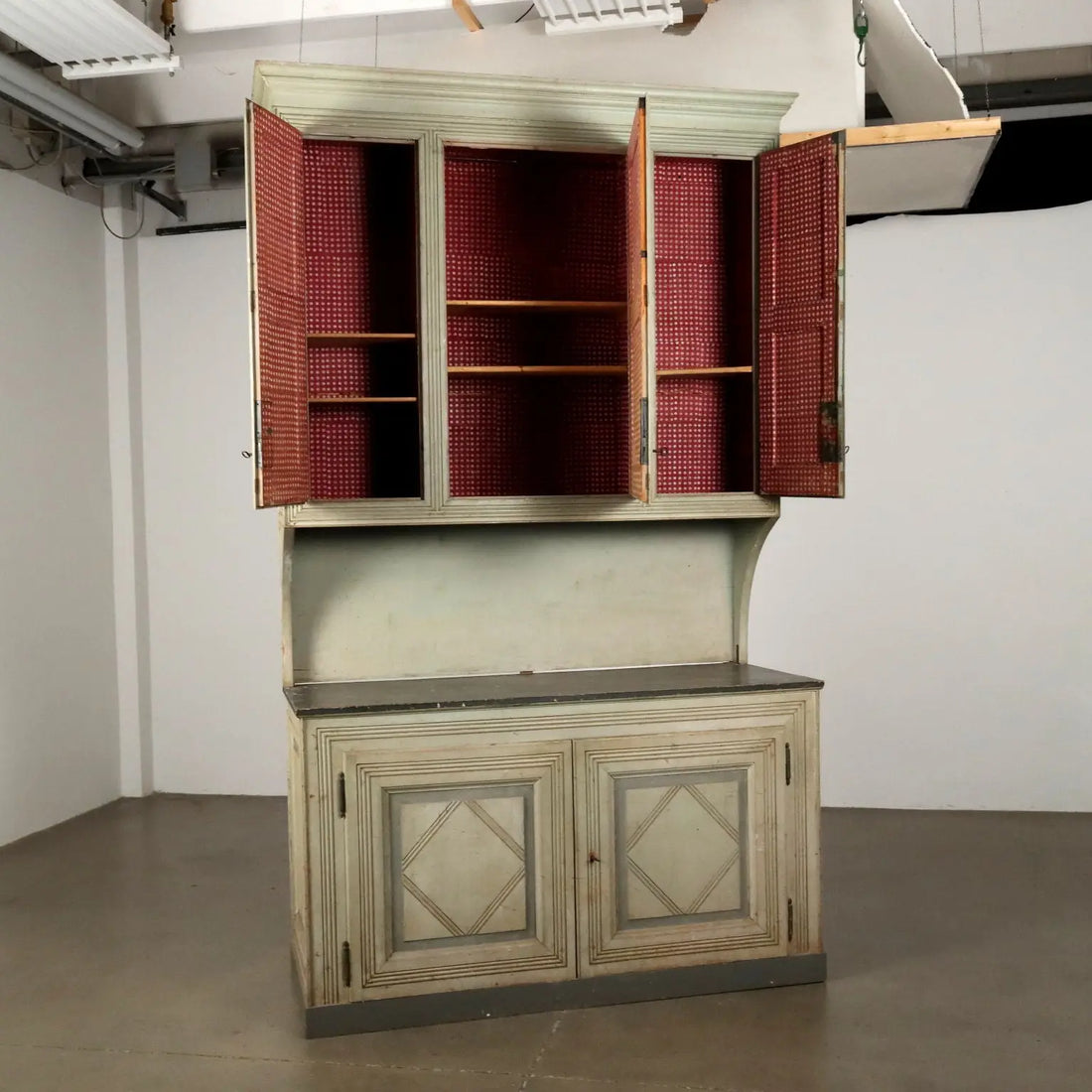 Antique Cupboard Neo-Classical Lacquered Fir Italy XVIII Century - Neoclassical lacquered sideboard | Antiques | Cupboards