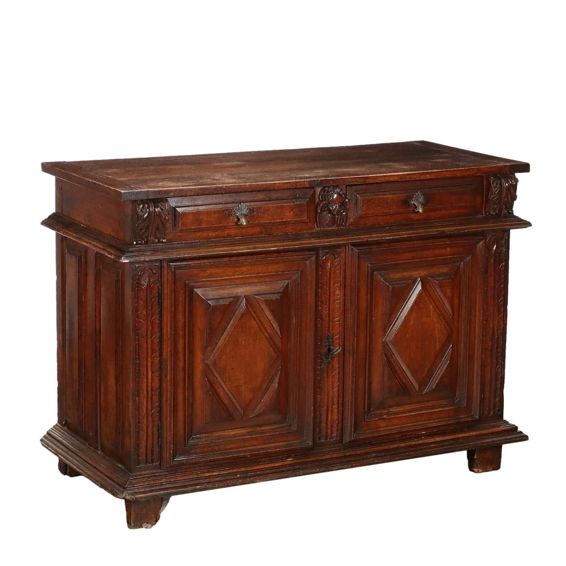 Baroque Walnut Sideboard - Piedmont 18th Century