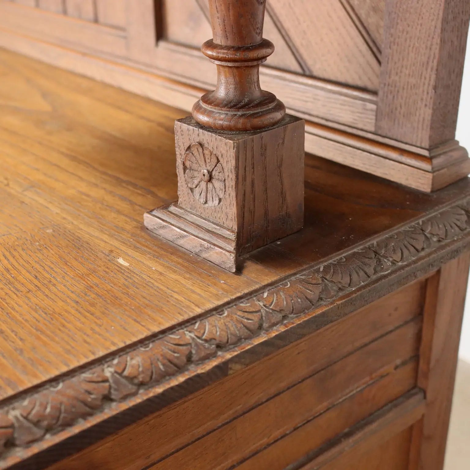 Antique Cupboard Art Nouveau Oak 2 Drawers XX Century - Italy, Early XX Century | Antiques | Cupboards