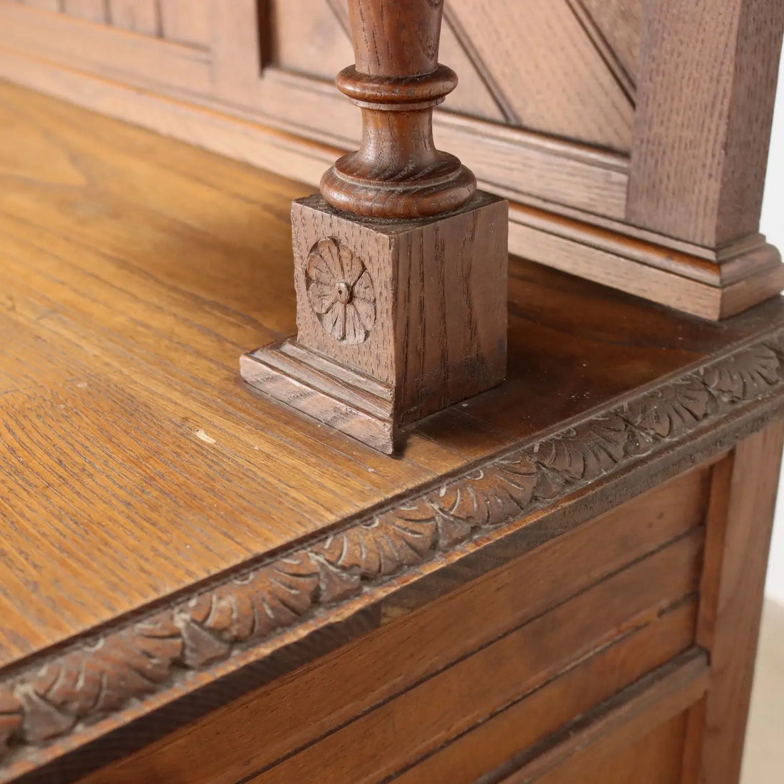 Antique Cupboard Art Nouveau Oak 2 Drawers XX Century - Italy, Early XX Century | Antiques | Cupboards