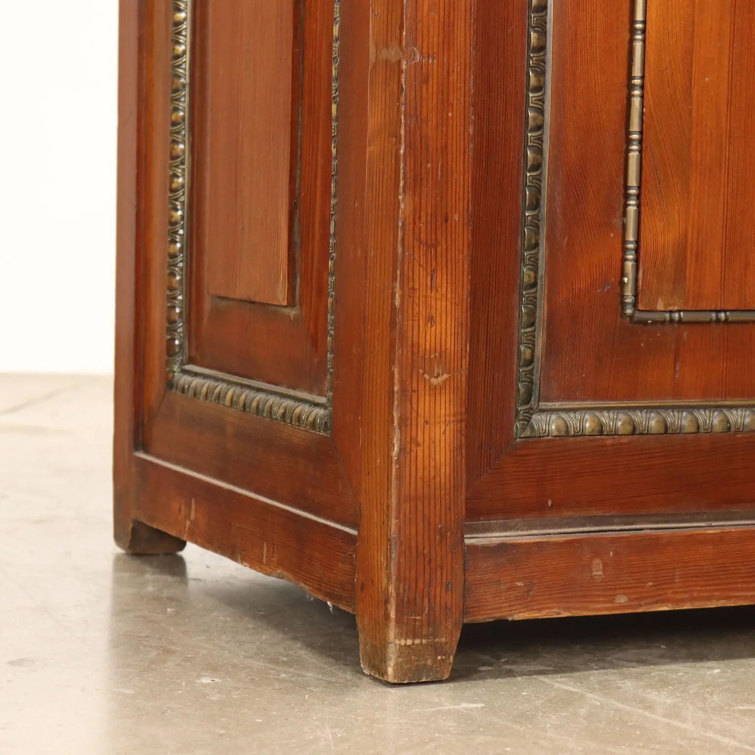 Antique Cupboard Larch Sheeth Metal Sliding Doors Italy XX Century - Italy, Early XX Century | Antiques | Cupboards