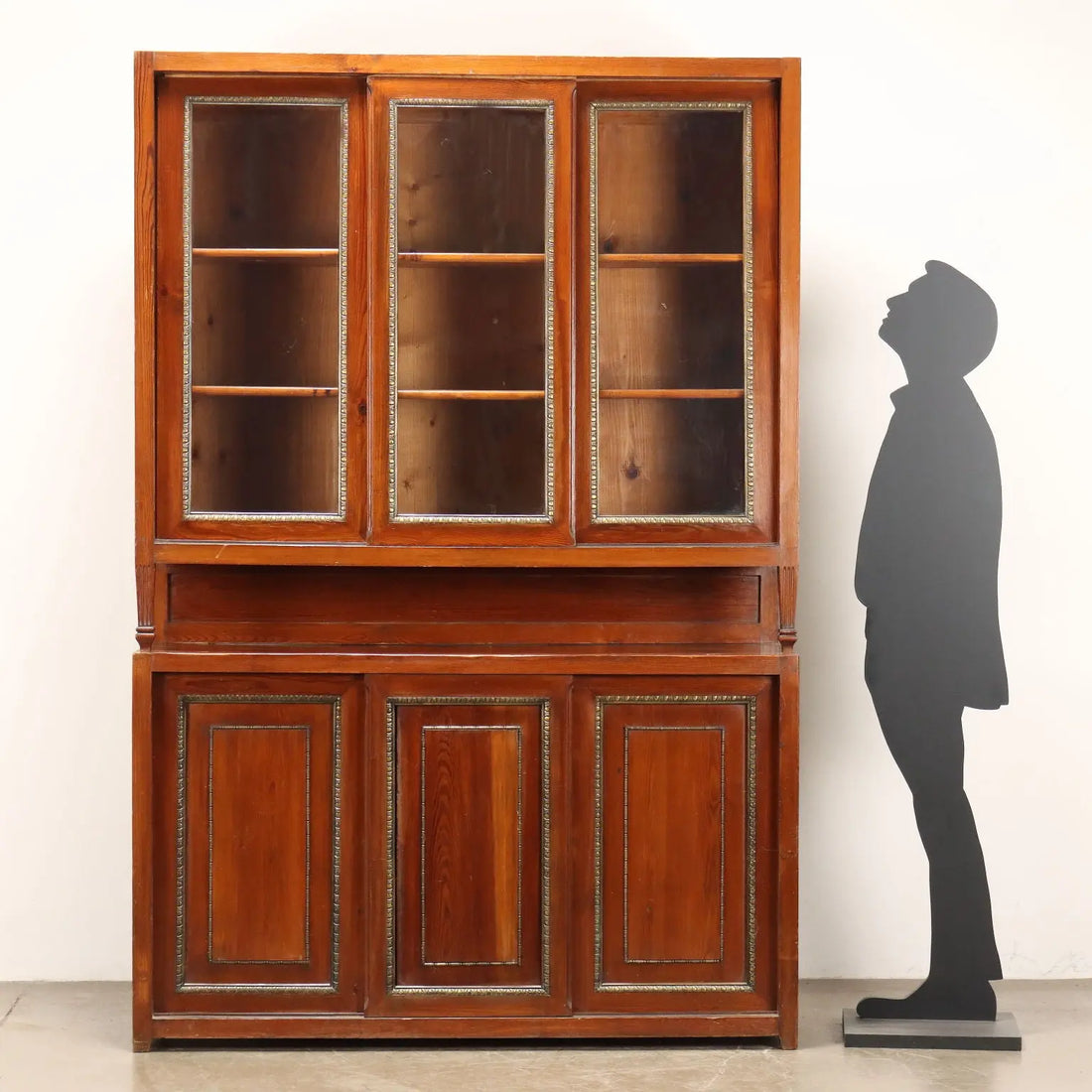 Antique Cupboard Larch Sheeth Metal Sliding Doors Italy XX Century - Italy, Early XX Century | Antiques | Cupboards