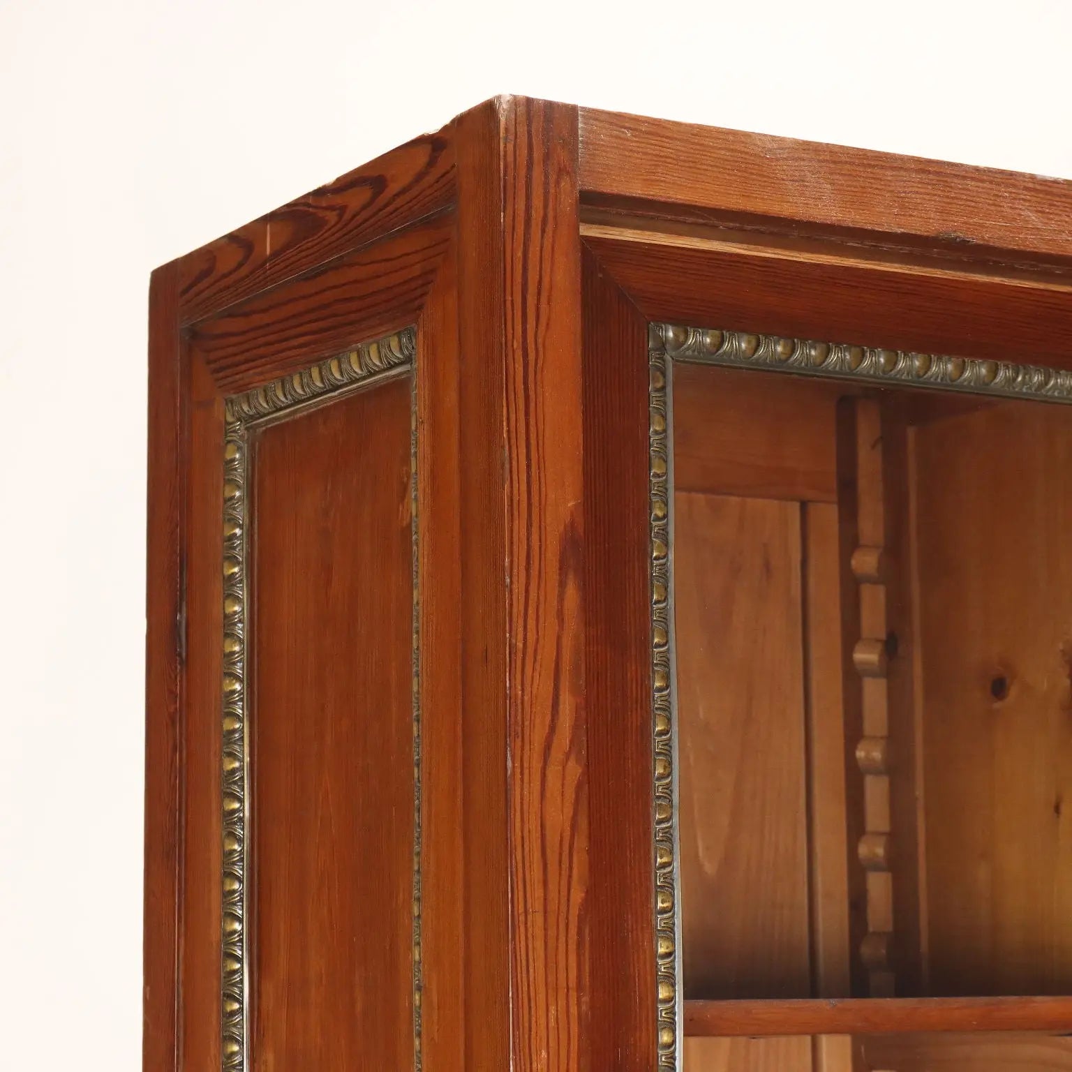 Antique Cupboard Larch Sheeth Metal Sliding Doors Italy XX Century - Italy, Early XX Century | Antiques | Cupboards