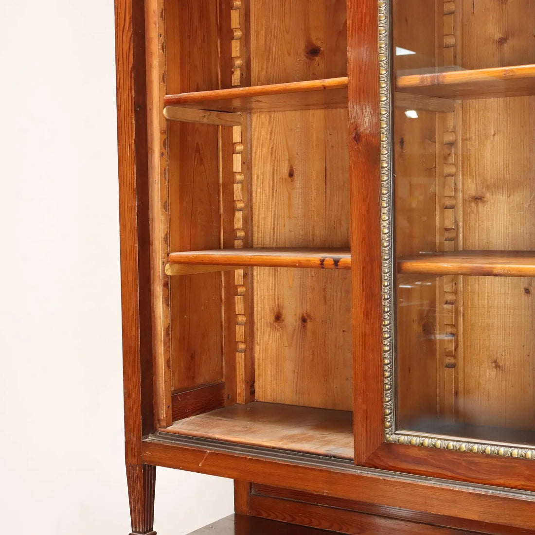 Antique Cupboard Larch Sheeth Metal Sliding Doors Italy XX Century - Italy, Early XX Century | Antiques | Cupboards