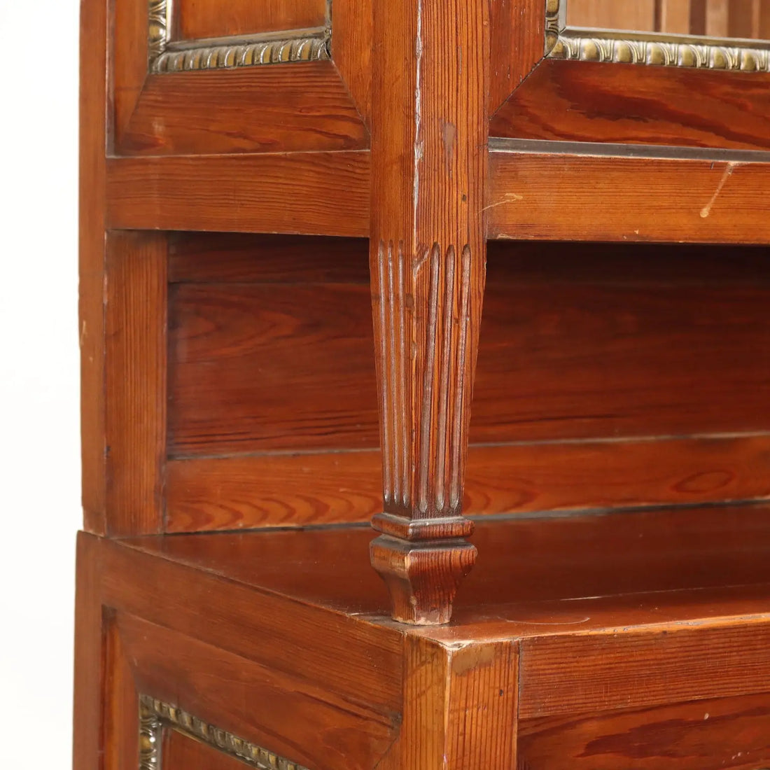Antique Cupboard Larch Sheeth Metal Sliding Doors Italy XX Century - Italy, Early XX Century | Antiques | Cupboards