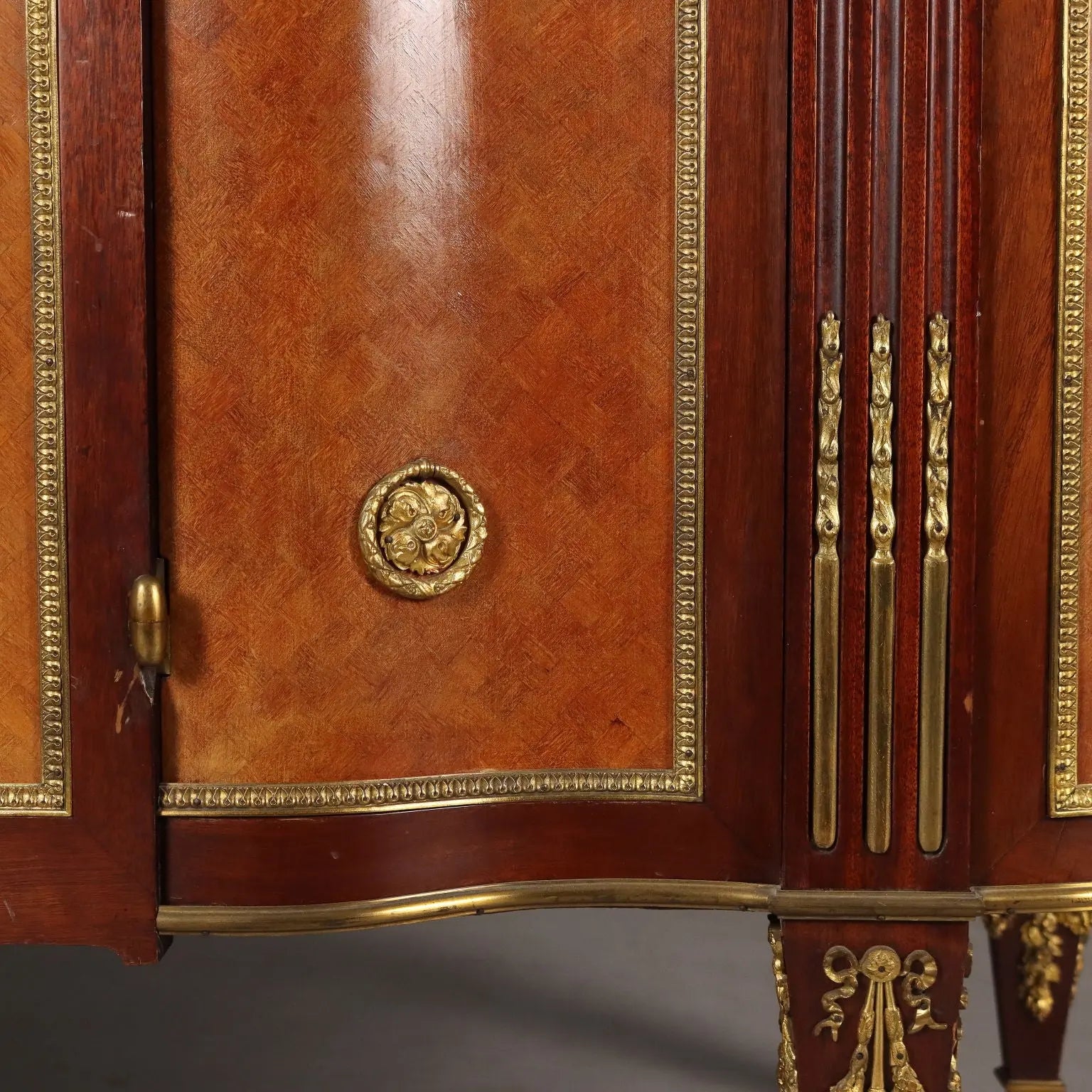 Antique Cupboard Louis XVI Mahogany Gilded Bronze XX Century - French Commode | Antiques | Cupboards