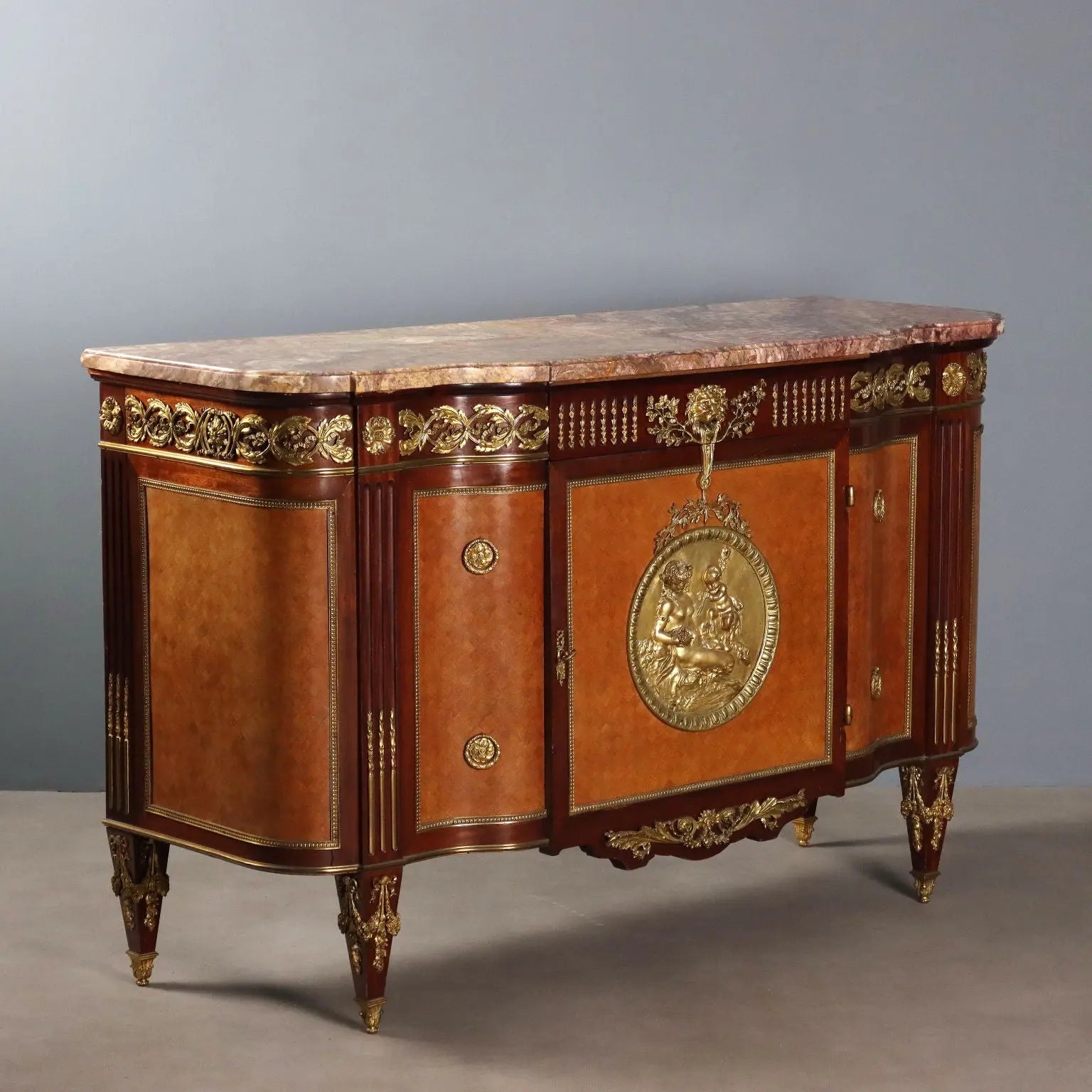 Antique Cupboard Louis XVI Mahogany Gilded Bronze XX Century - French Commode | Antiques | Cupboards