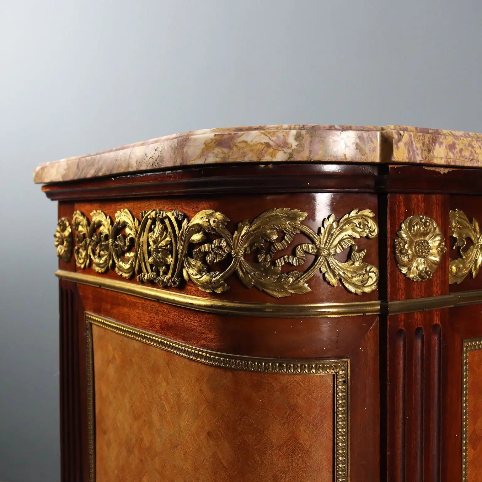 Antique Cupboard Louis XVI Mahogany Gilded Bronze XX Century - French Commode | Antiques | Cupboards