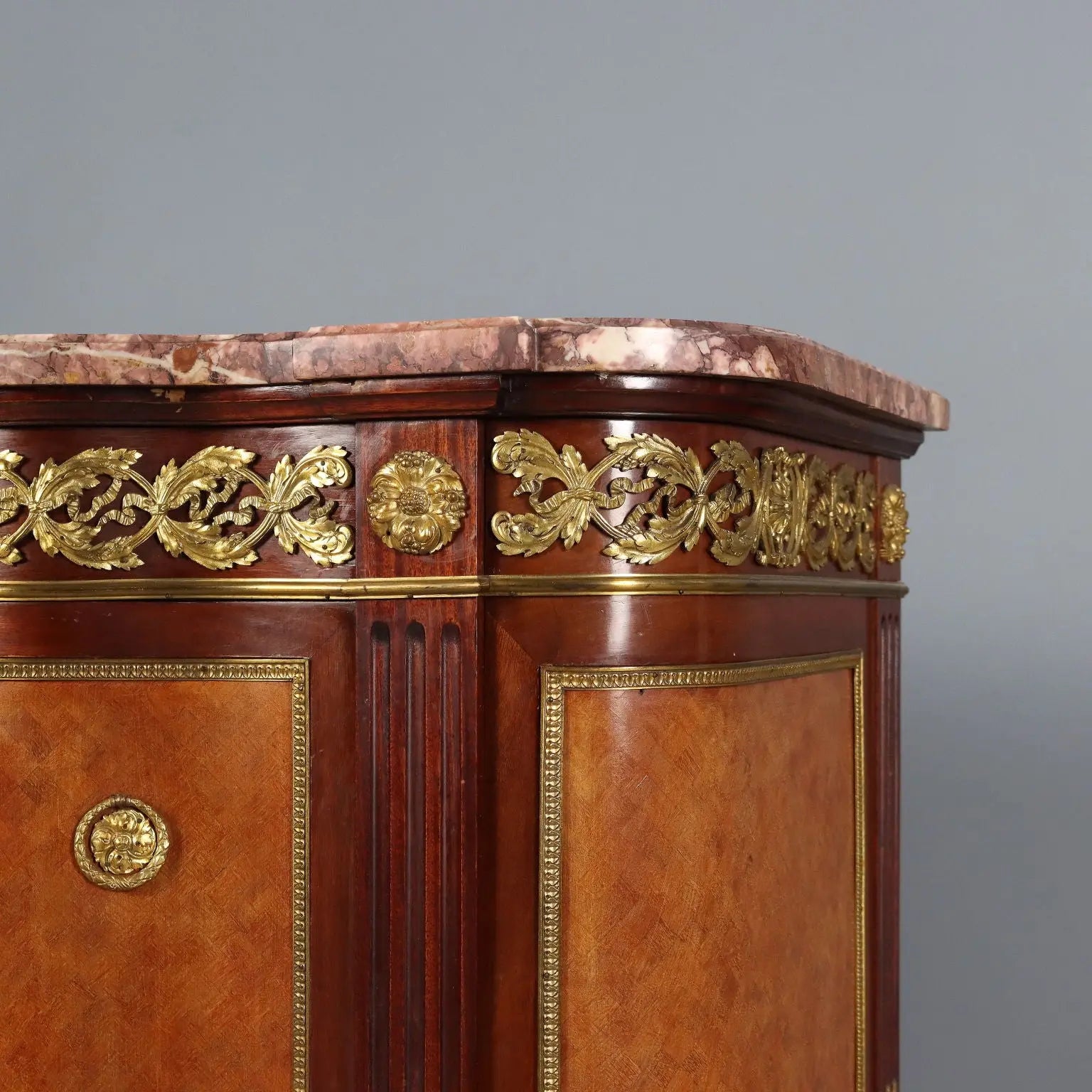 Antique Cupboard Louis XVI Mahogany Gilded Bronze XX Century - French Commode | Antiques | Cupboards