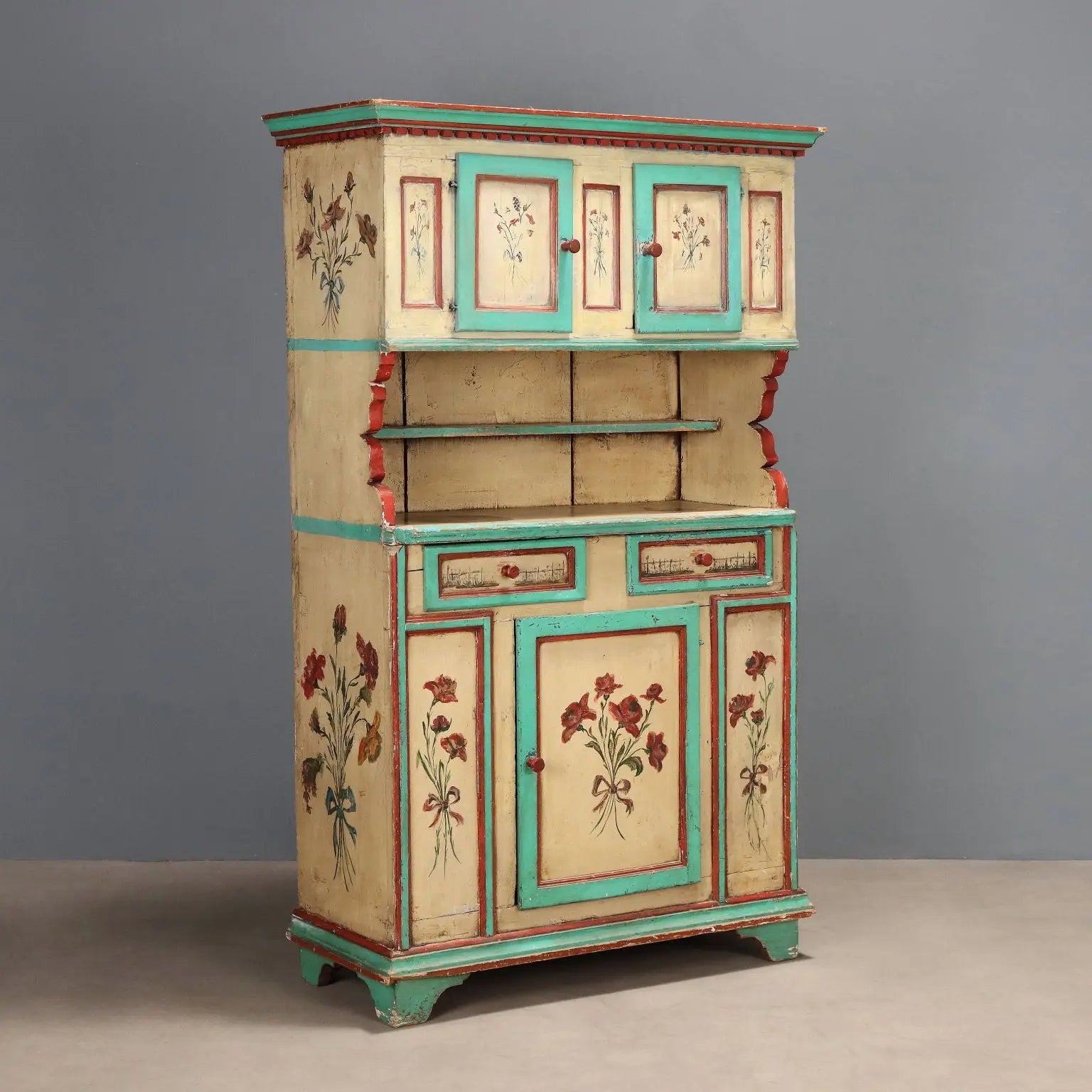 Lacquered Fir Sideboard - Romania 19th Century