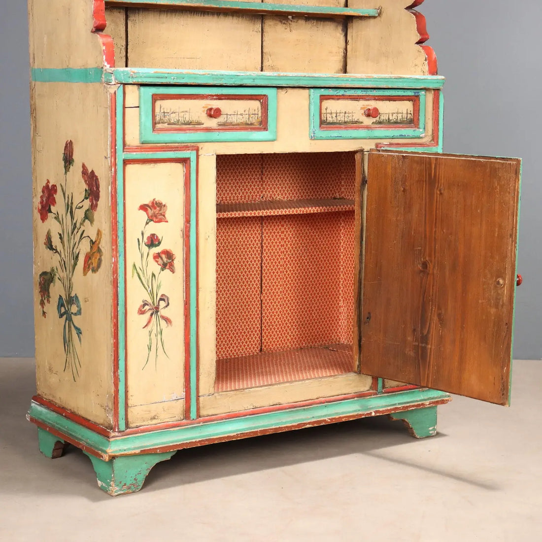 Lacquered Fir Sideboard - Romania 19th Century