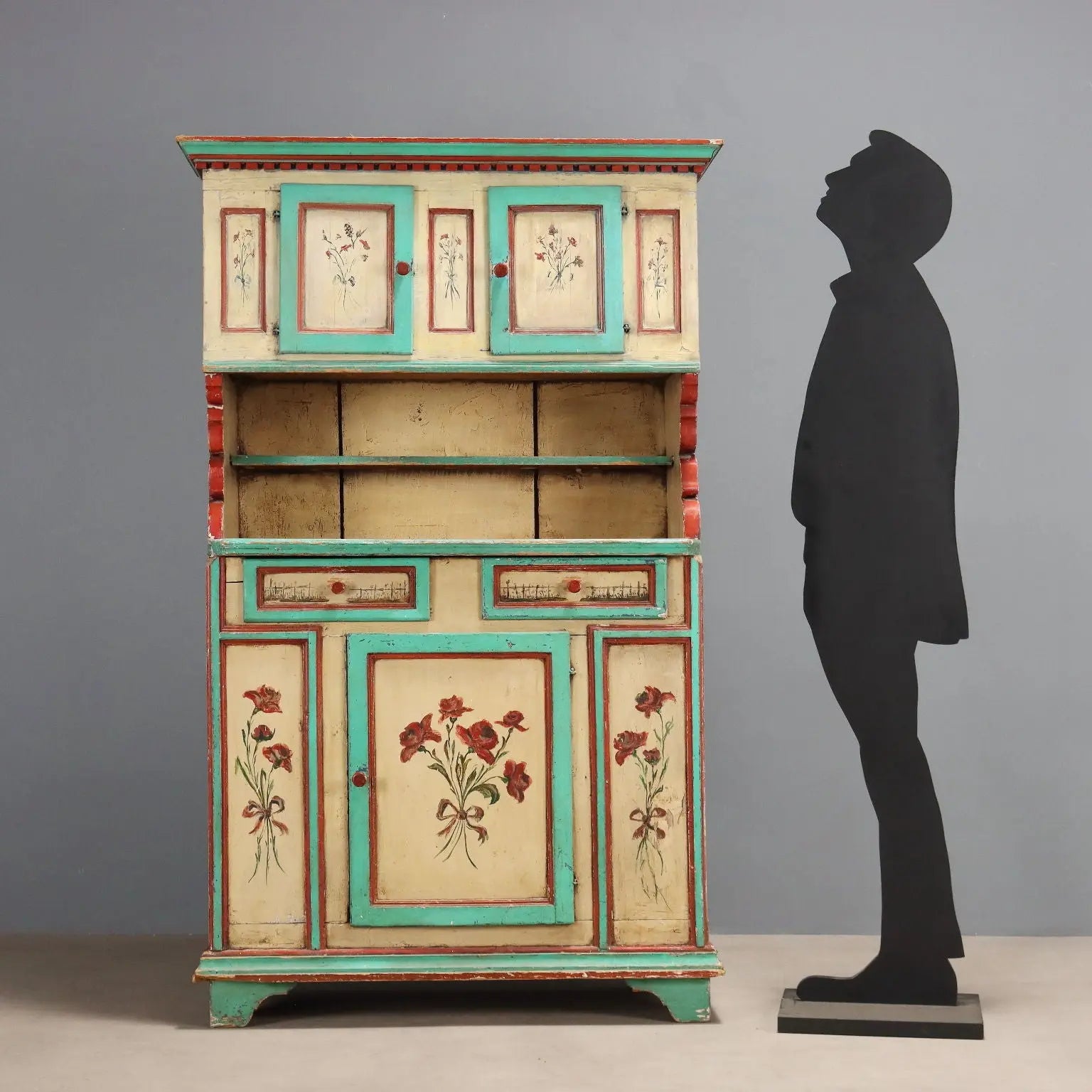 Lacquered Fir Sideboard - Romania 19th Century