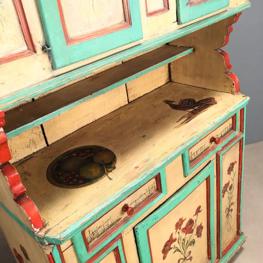 Lacquered Fir Sideboard - Romania 19th Century
