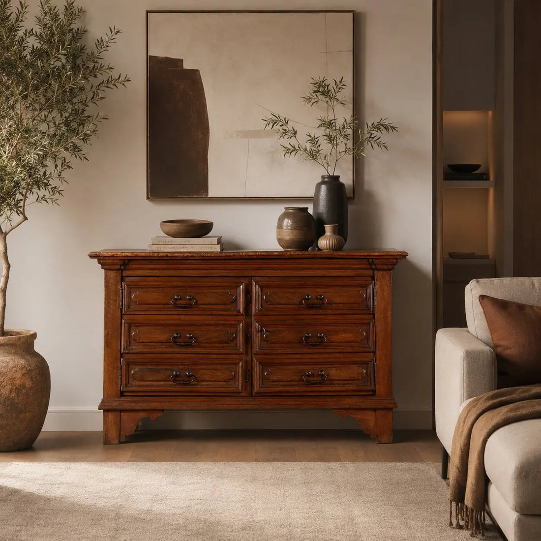 Walnut Sideboard - Italy, Late 19th Century